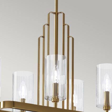 Quintiesse - KIMROSE Rod Chandelier 10xE14/40W/230V, Gold