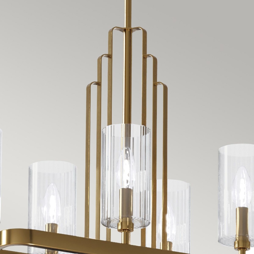 Quintiesse - KIMROSE Rod Chandelier 10xE14/40W/230V, Gold