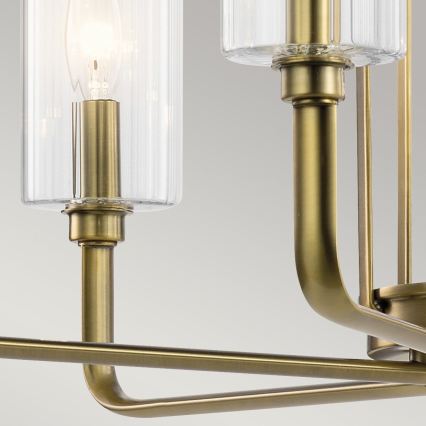 Quintiesse - KIMROSE rod chandelier 6xE14/40W/230V Ø 68.6 cm gold