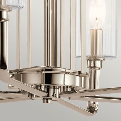 Quintiesse - KIMROSE rod chandelier 6xE14/40W/230V Ø 68.6 cm polished chrome