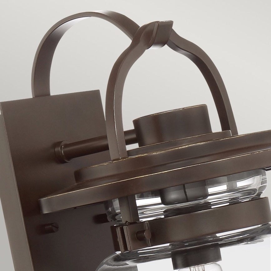 Quintiesse - Outdoor wall light LASALLE M 1xE27/60W/230V IP44 bronze