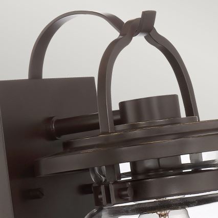 Quintiesse - Outdoor wall lamp LASALLE S 1xE27/60W/230V IP44 bronze