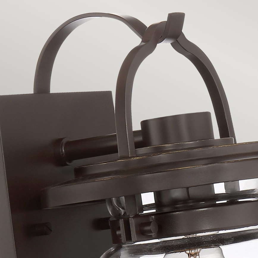 Quintiesse - Outdoor wall lamp LASALLE S 1xE27/60W/230V IP44 bronze