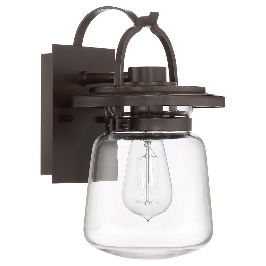 Quintiesse - Outdoor wall lamp LASALLE S 1xE27/60W/230V IP44 bronze