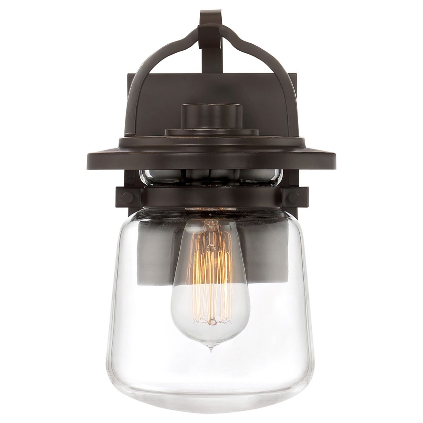 Quintiesse - Outdoor wall lamp LASALLE S 1xE27/60W/230V IP44 bronze