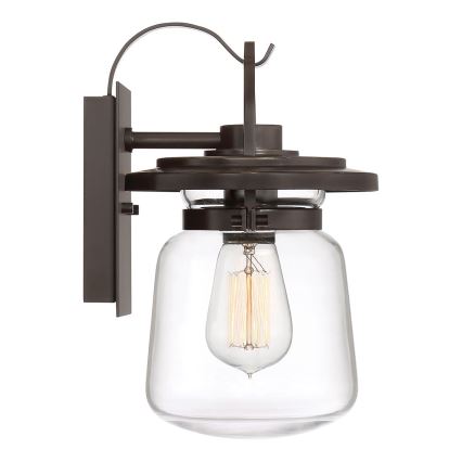 Quintiesse - Outdoor wall lamp LASALLE S 1xE27/60W/230V IP44 bronze