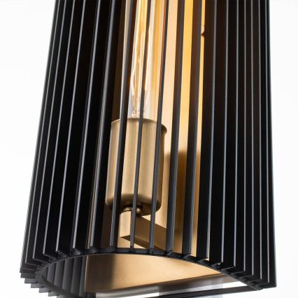 Quintiesse - LINARA Wall Lamp 1xE27/60W/230V Black/Gold