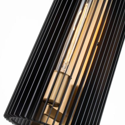 Quintiesse - LINARA Wall Lamp 1xE27/60W/230V Black/Gold
