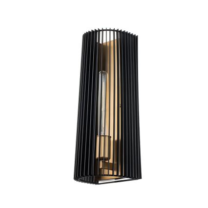 Quintiesse - LINARA Wall Lamp 1xE27/60W/230V Black/Gold
