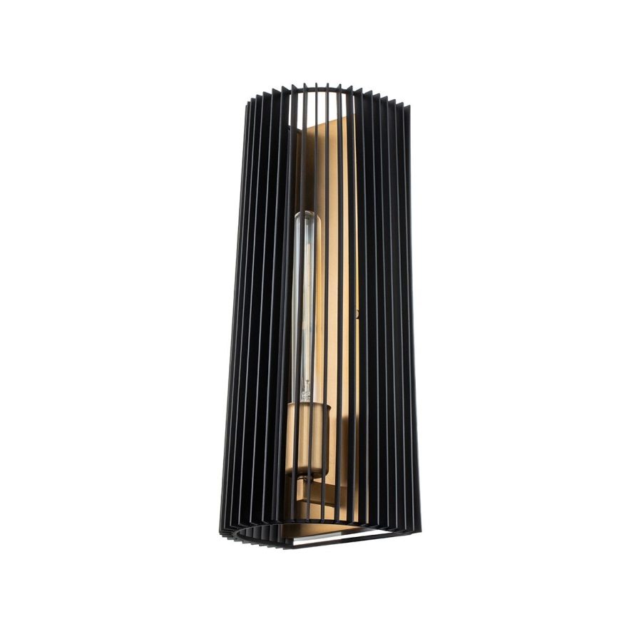 Quintiesse - LINARA Wall Lamp 1xE27/60W/230V Black/Gold