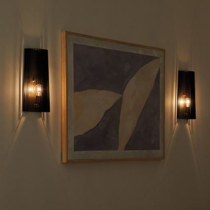 Quintiesse - LINARA Wall Lamp 1xE27/60W/230V Black/Gold