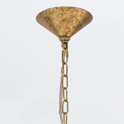 Quintiesse - MERIDIAN Chain-Hung Chandelier 9xE14/40W/230V pr. 57,2 cm Gold