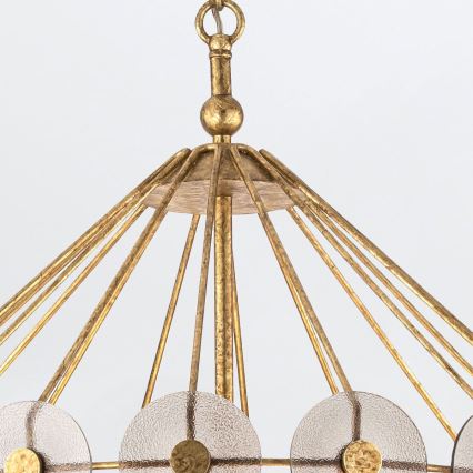 Quintiesse - MERIDIAN Chain-Hung Chandelier 9xE14/40W/230V pr. 57,2 cm Gold