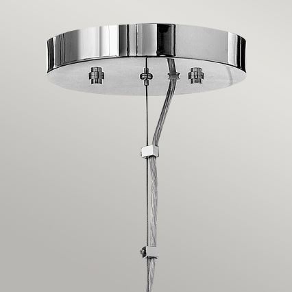 Quintiesse - LED chandelier suspended on cable MONDO 3xG9/3W/230V Ø 45.7 cm polished chrome