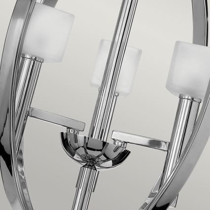 Quintiesse - LED chandelier suspended on cable MONDO 3xG9/3W/230V Ø 45.7 cm polished chrome