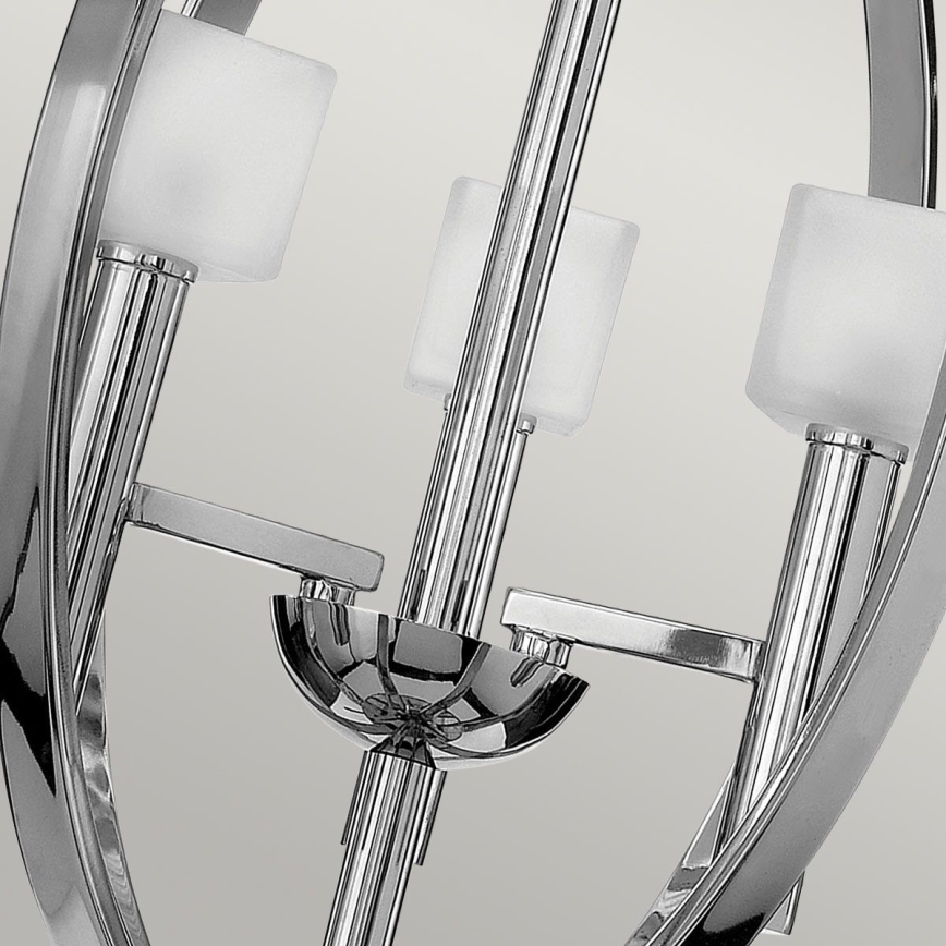 Quintiesse - LED chandelier suspended on cable MONDO 3xG9/3W/230V Ø 45.7 cm polished chrome
