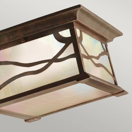 Quintiesse - MORRIS Outdoor Ceiling Light 2x E27/60W/230V IP44, Bronze