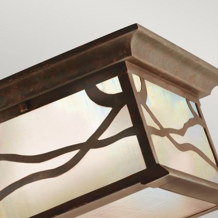 Quintiesse - MORRIS Outdoor Ceiling Light 2x E27/60W/230V IP44, Bronze