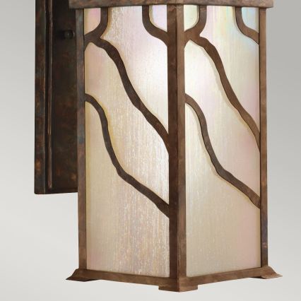 Quintiesse - Outdoor wall lamp MORRIS L 1xE27/60W/230V IP44 bronze finish