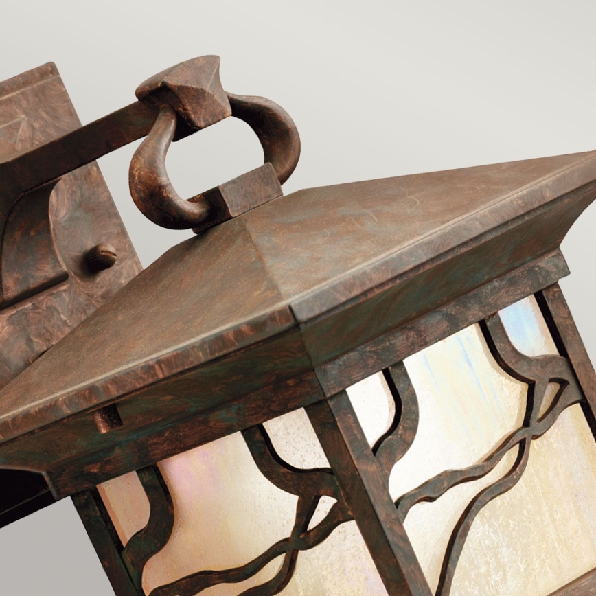 Quintiesse - Outdoor wall lamp MORRIS M 1xE27/60W/230V IP44 bronze