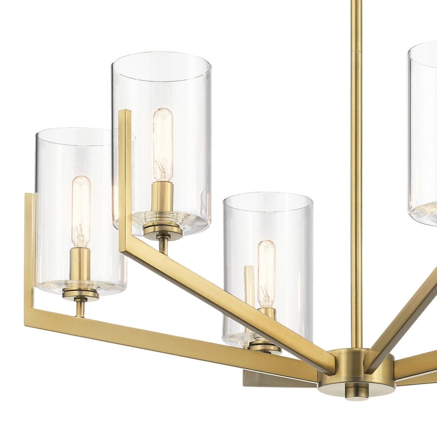 Quintiesse - NYE Rod Chandelier 6xE14/40W/230V Ø 71.1 cm, Gold