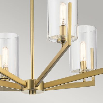 Quintiesse - NYE Rod Chandelier 6xE14/40W/230V Ø 71.1 cm, Gold