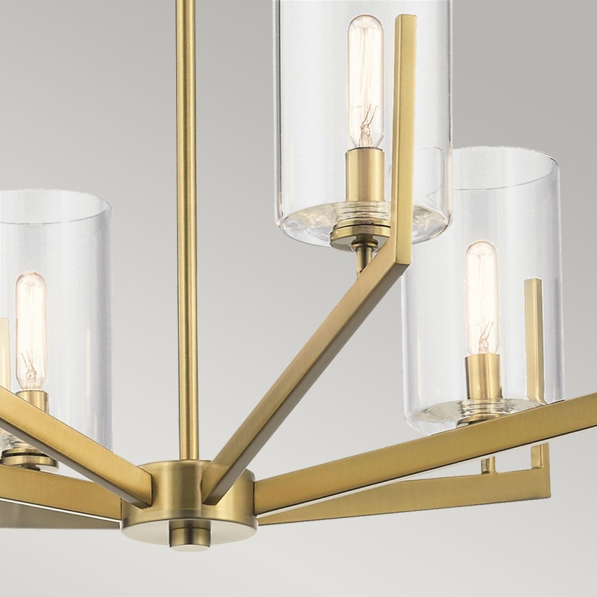 Quintiesse - NYE Rod Chandelier 6xE14/40W/230V Ø 71.1 cm, Gold