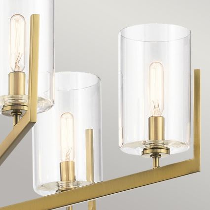 Quintiesse - NYE Rod Chandelier 6xE14/40W/230V Ø 71.1 cm, Gold