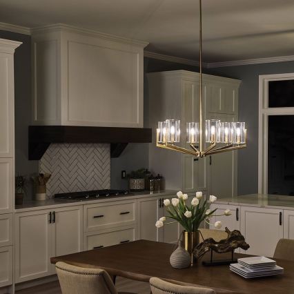 Quintiesse - NYE Rod Chandelier 6xE14/40W/230V Ø 71.1 cm, Gold