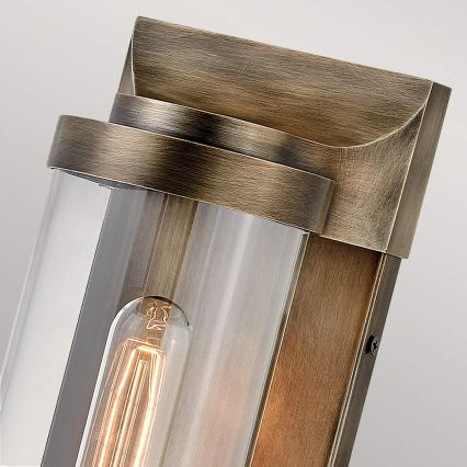 Quintiesse - Outdoor wall light PEARSON M 1xE27/60W/230V IP44 bronze