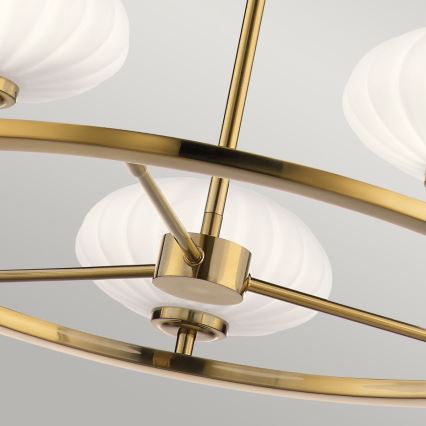 Quintiesse - Rod-mounted LED bathroom chandelier PIM 5xG9/3W/230V Ø 71.1 cm IP44 gold