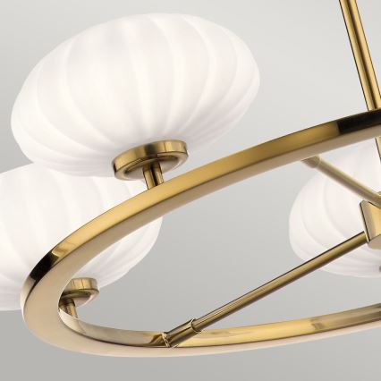 Quintiesse - Rod-mounted LED bathroom chandelier PIM 5xG9/3W/230V Ø 71.1 cm IP44 gold
