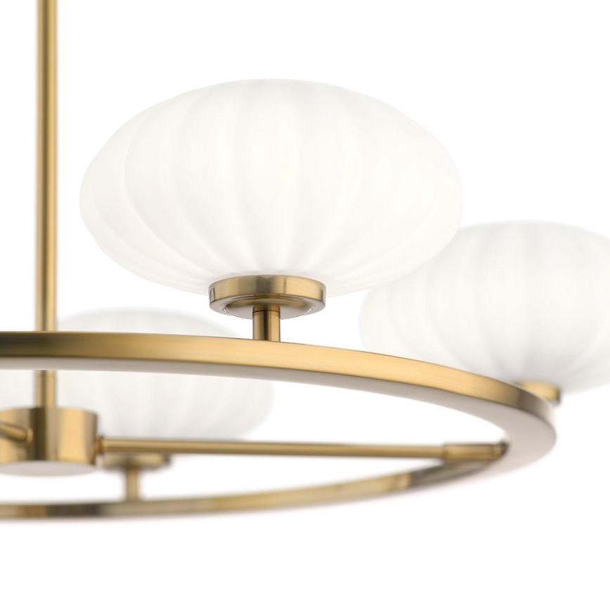Quintiesse - Rod-mounted LED bathroom chandelier PIM 5xG9/3W/230V Ø 71.1 cm IP44 gold