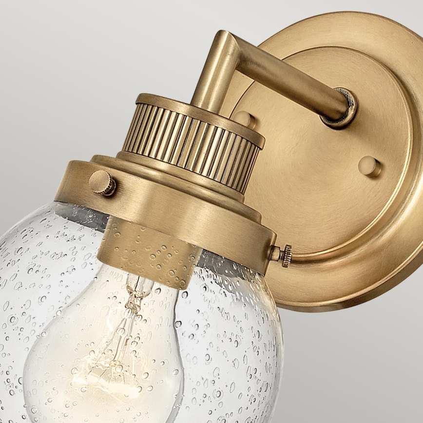 Quintiesse - POPPY Bathroom Wall Light 1xE27/60W/230V IP44 Gold