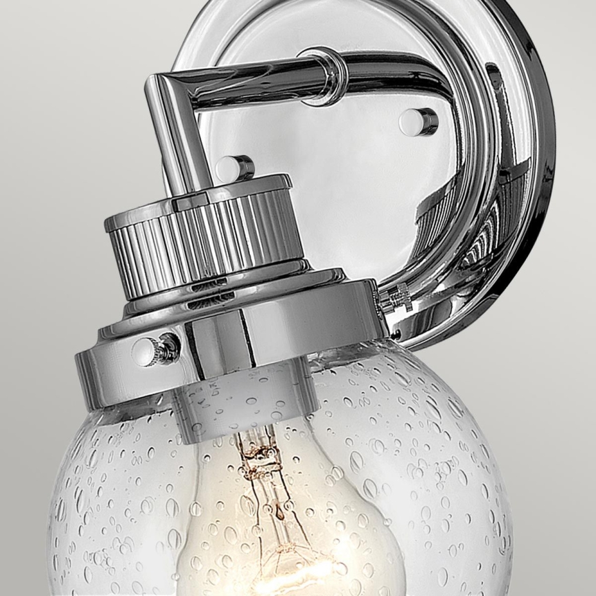 Quintiesse - Bathroom wall light POPPY 1xE27/60W/230V IP44 polished chrome