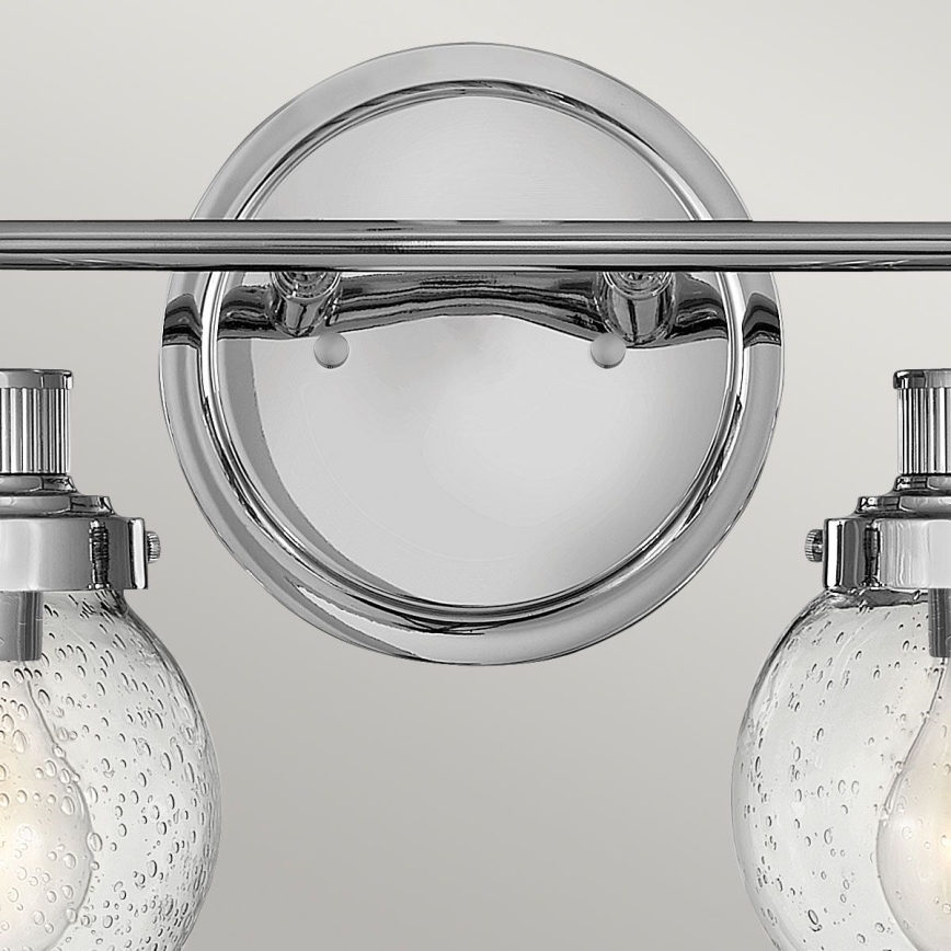 Quintiesse - Bathroom Wall Light POPPY 2xE27/60W/230V IP44 Polished Chrome