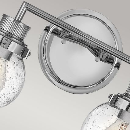 Quintiesse - Bathroom Wall Light POPPY 2xE27/60W/230V IP44 Polished Chrome