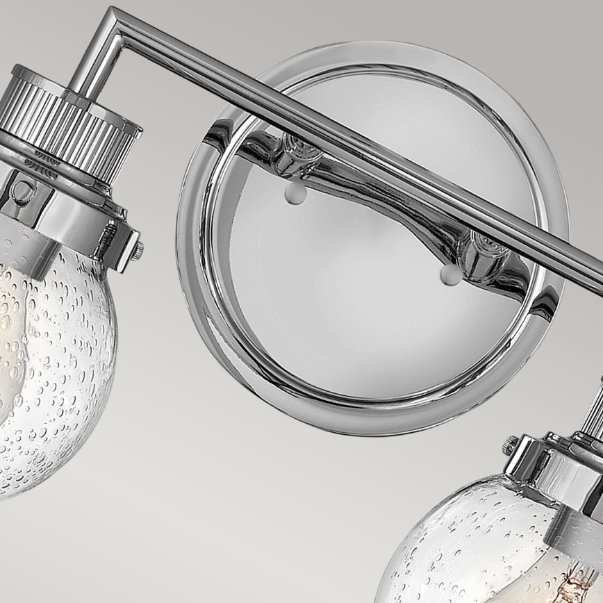 Quintiesse - Bathroom Wall Light POPPY 2xE27/60W/230V IP44 Polished Chrome