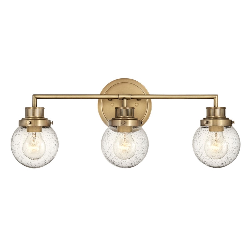 Quintiesse - POPPY Bathroom Wall Light 3xE27/60W/230V IP44, Gold