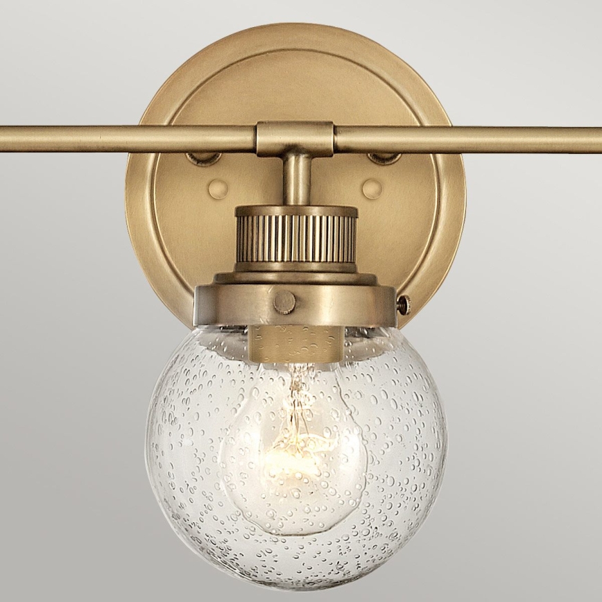 Quintiesse - POPPY Bathroom Wall Light 3xE27/60W/230V IP44, Gold