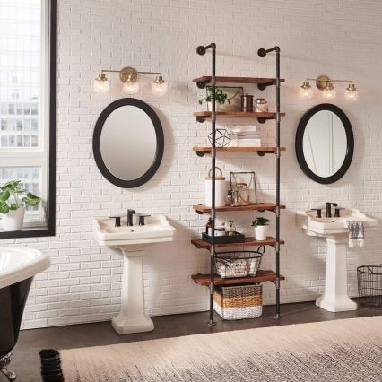 Quintiesse - POPPY Bathroom Wall Light 3xE27/60W/230V IP44, Gold