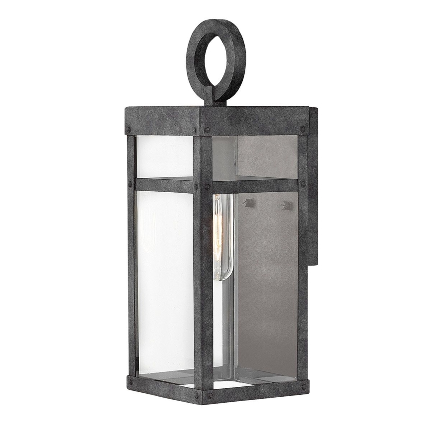 Quintiesse - Outdoor wall light PORTER S 1xE27/60W/230V IP44 black