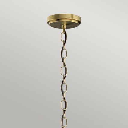 Quintiesse - Chain-hung Chandelier ROUX 3xE27/60W/230V Ø 40.6 cm, Gold