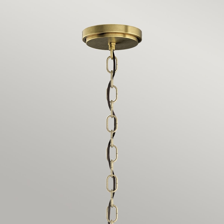 Quintiesse - Chain-hung Chandelier ROUX 3xE27/60W/230V Ø 40.6 cm, Gold
