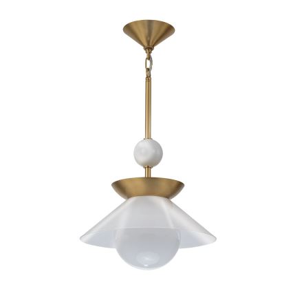 Quintiesse - Rod pendant light SAUCER M 1xE27/40W/230V Ø 36.6 cm gold