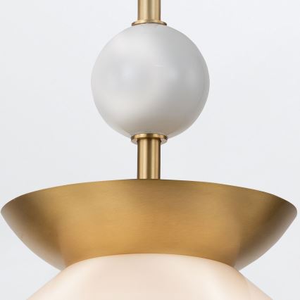 Quintiesse - Rod pendant light SAUCER M 1xE27/40W/230V Ø 36.6 cm gold