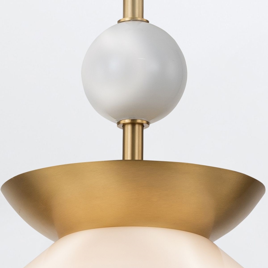 Quintiesse - Rod pendant light SAUCER M 1xE27/40W/230V Ø 36.6 cm gold