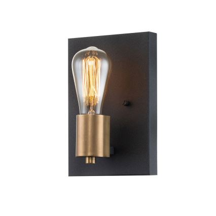 Quintiesse - SILAS Wall Light 1xE27/60W/230V Black/Gold