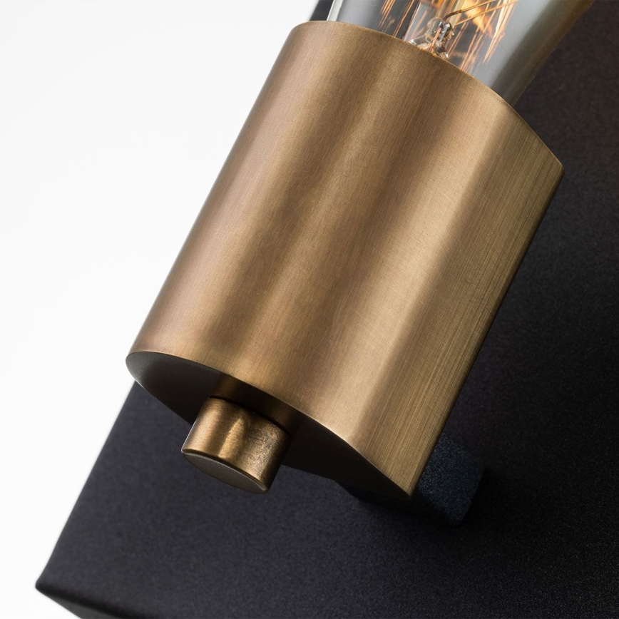 Quintiesse - SILAS Wall Light 1xE27/60W/230V Black/Gold