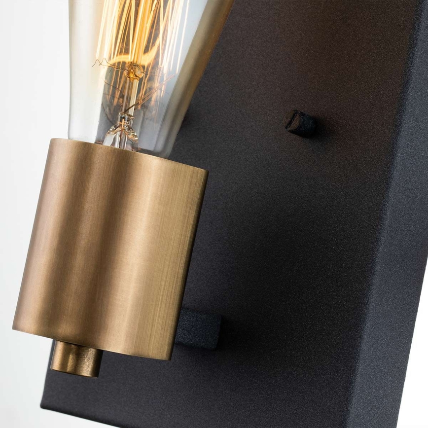 Quintiesse - SILAS Wall Light 1xE27/60W/230V Black/Gold